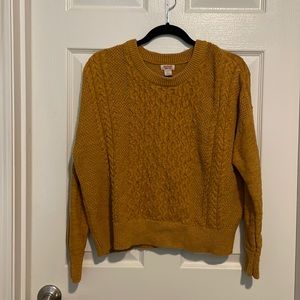 Mustard Yellow Knit Sweater